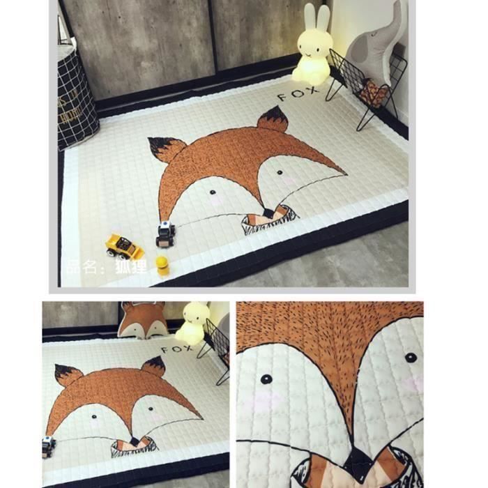 Kid Chambre De Tapis Enfant Tapis De Jeu Bebe Ramper Tapis Antiderapant Epais Tapis Renard Tapis 145 195 Cm H0795 Cdiscount Puericulture Eveil Bebe