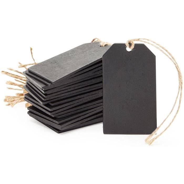 20 Mini Tableaux Noirs En Cœur En Bois VGOL - Craie Effaçable, Décoration Mariage Ou Maison