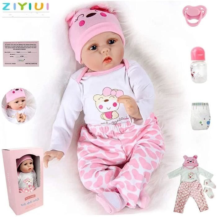 ZIYIUI Réaliste Bebe Reborn Fille Reborn poupée bébé Vinyle de