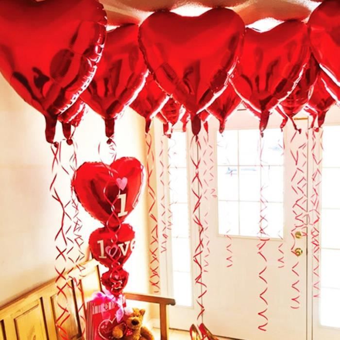 Ballon en forme de coeur ballons décoration de fête de mariage ballon à  hélium rouge-TIP - Cdiscount Jeux - Jouets