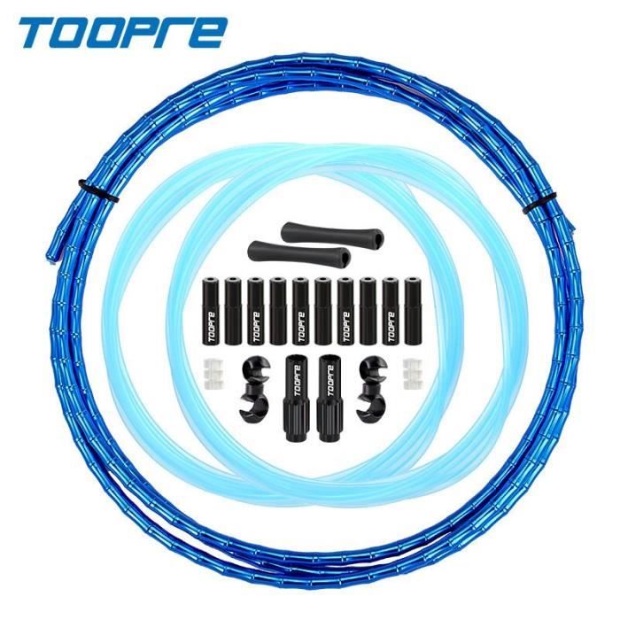 Lot De 20 Câbles De Frein Et Dérailleur Pour Vélo - 10 Frein 1,75m + 10 Dérailleur 2m - Compatible VTT Et Vélo De Route - 7