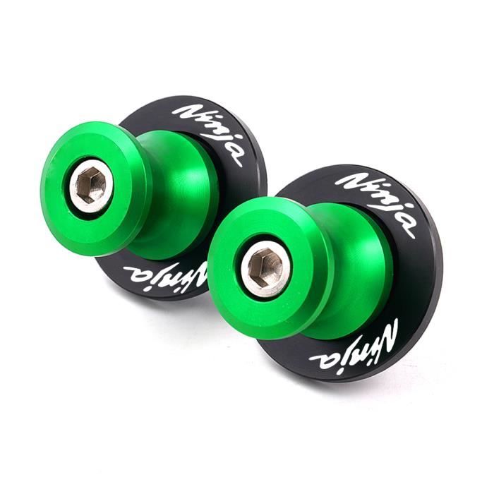 10 mm-vert - Ninja Bras Oscillant Bobines Support Arrière Vis Curseurs Cnc Moto Pour Kawasaki Ninja Zx6r Zx63
