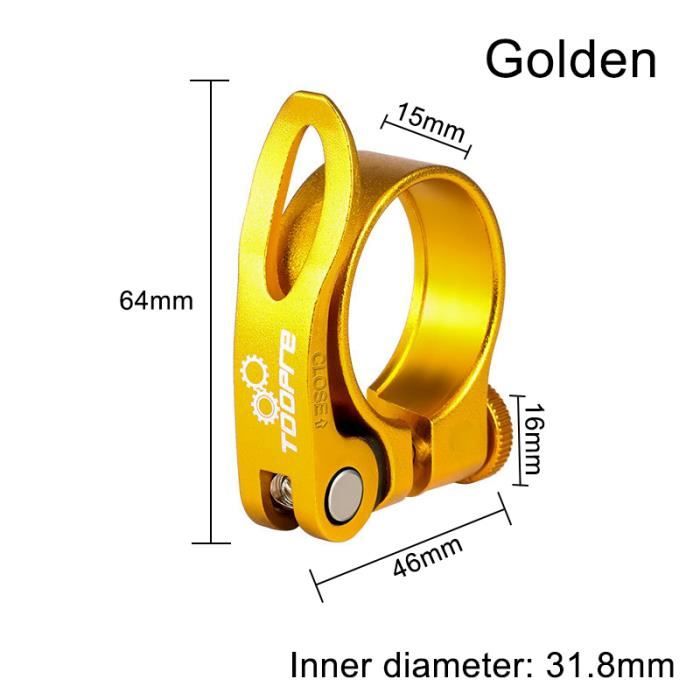 Collier De Serrage Double Couche Pour Tige De Selle VTT/Vélo Route - 31.6mm/34.9mm - Alliage Aluminium