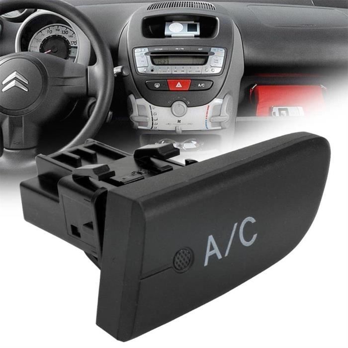 6554KX Interrupteur de commande de climatiseur compatible avec Peugeot 107 Citroen C1 Toyota Aygo MK1 2005-2014 A/C