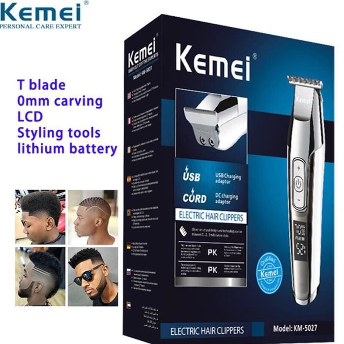 KM 5027 Kemei 6630-2026-5027- Rechargeable nez tondeuse pour hommes trimer oreille visage sourcil nez épilati