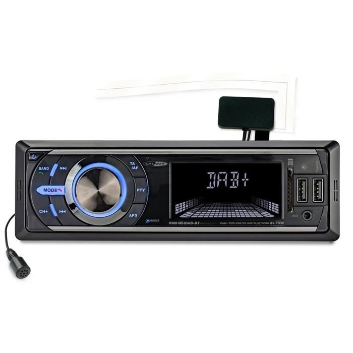 Autoradio Caliber RMD051DAB-BT, DAB+, FM, Bluetooth Noir