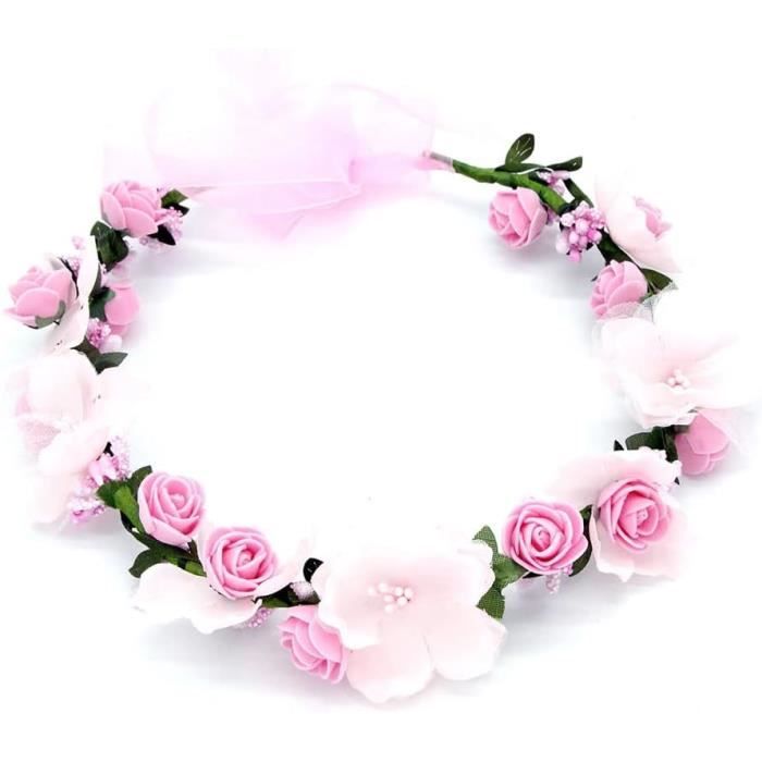 Coiffe De Guirlande Fleur De Simulation Serre-tête De Couronne De