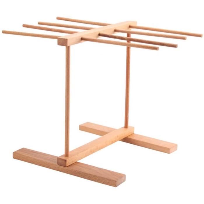 Séchoir à Pâtes En Bois BAOK Avec Filet - 40cm De Diamètre | Pour Nouilles, Légumes, Herbes, Fleurs Séchées - 11