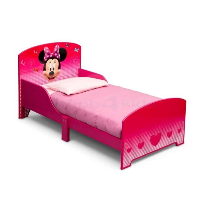 Minnie Lit Enfant Rose En Bois 70x140 Cm Cdiscount Puericulture Eveil Bebe