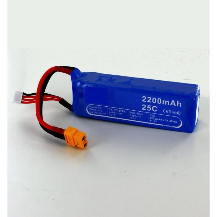 Batterie 11.1V Li Po 25C pour Drone DJI Phantom 1 FC40