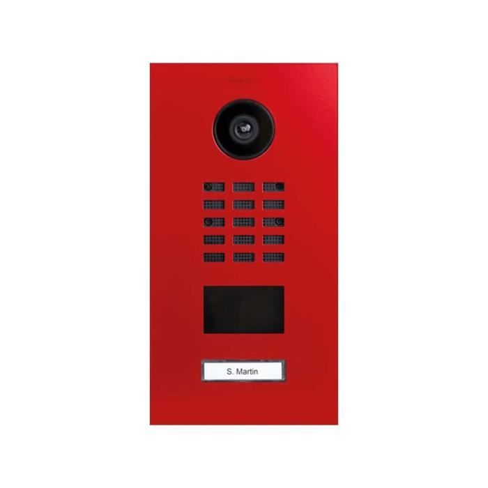 Doorbird Portier vidéo IP 1 bouton D2101V RAL 3028 Cdiscount Bricolage