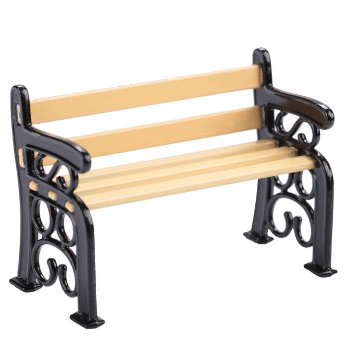 Ornement Maison De Poupée 3 Bancs Miniatures Pour Jardin Féerique - Décoration Bonsaï Ou Maison De Poupée - Couleurs Aléatoires Mini Banc Féerique Cadeau