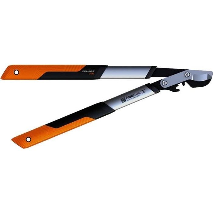 FISKARS Coupe-branches Powergear X™ S à crémaillère et à lame franche 55cm Ø 40mm