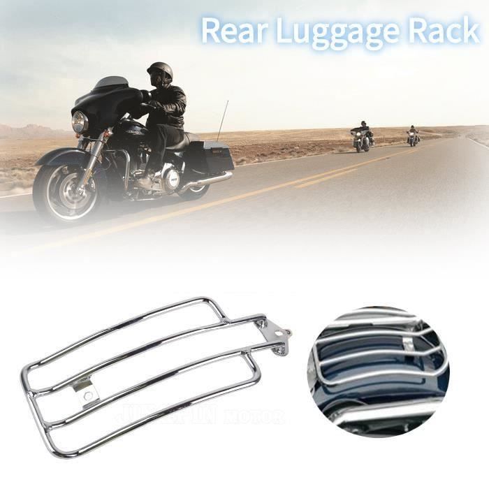 Porte-Bagages Arrière Pour Harley Sportster - Support Solo Argent