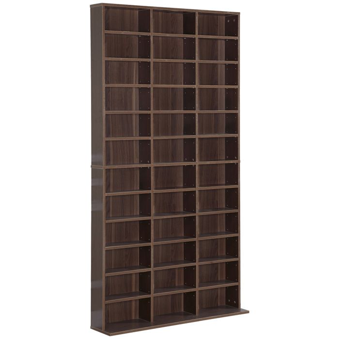 HOMCOM - bibliothèque - Bois - 102x24x195cm - Marron