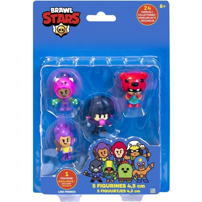 8 figurines Brawl Stars 4,5 cm - Pack B - Produits dérivés jeux vidéo -  Autour du jeu vidéo