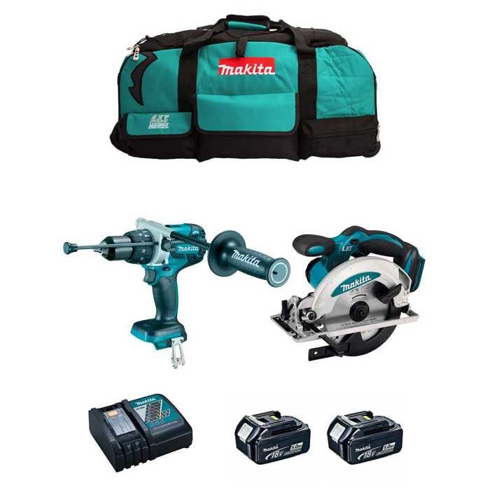 MAKITA Kit MK208 DHP481 + DSS610 + 2 x 50 Ah + DC18RC + LXT600