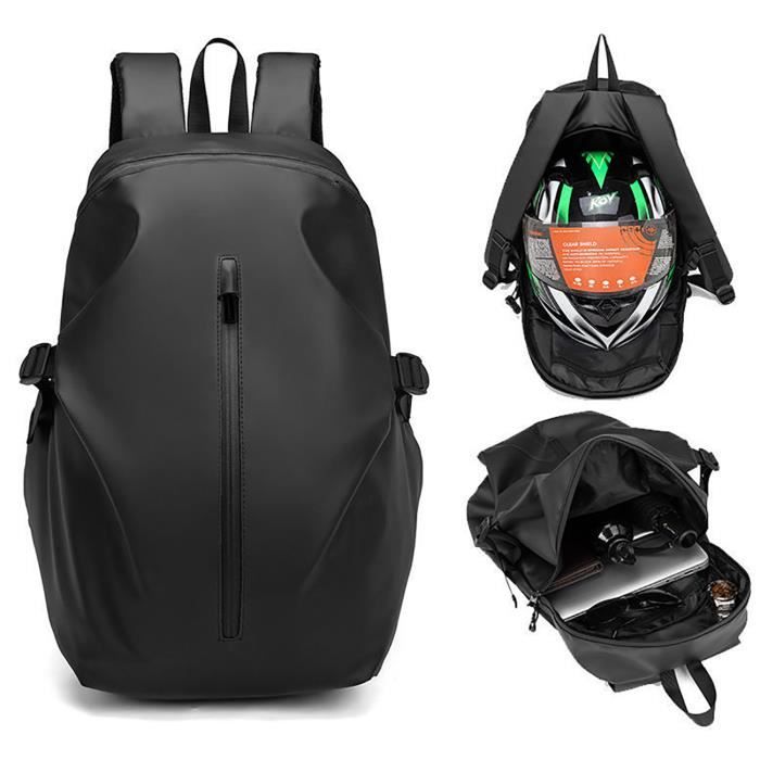  Sac à dos et sac de siège de moto - double usage - sac à dos et  sac à bagages étanche pour casque de moto