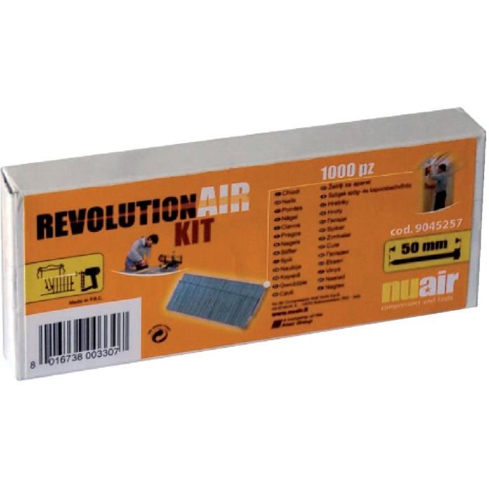 Agrafes Mecafer 40mm - Boîte De 1000, Type Révolution Air, G18