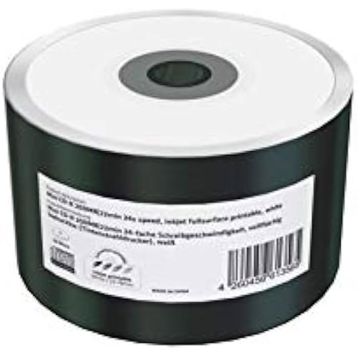 Mini CD-R - MEDIARANGE - 200 Mo - Vitesse décriture 24x - Imprimable - Lot de 50