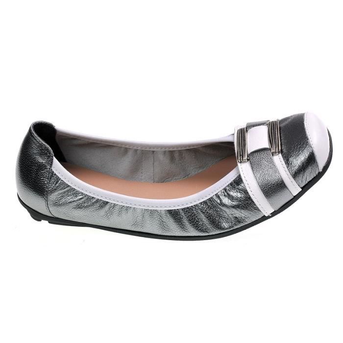 Ballerines Hirica Kyoto argent - Cdiscount