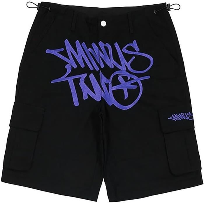 WWricotta Pantalon Cargo Ample Pour Filles, Taille élastique, Jambe Large, Couleur Unie, Pantalon Décontracté En Denim