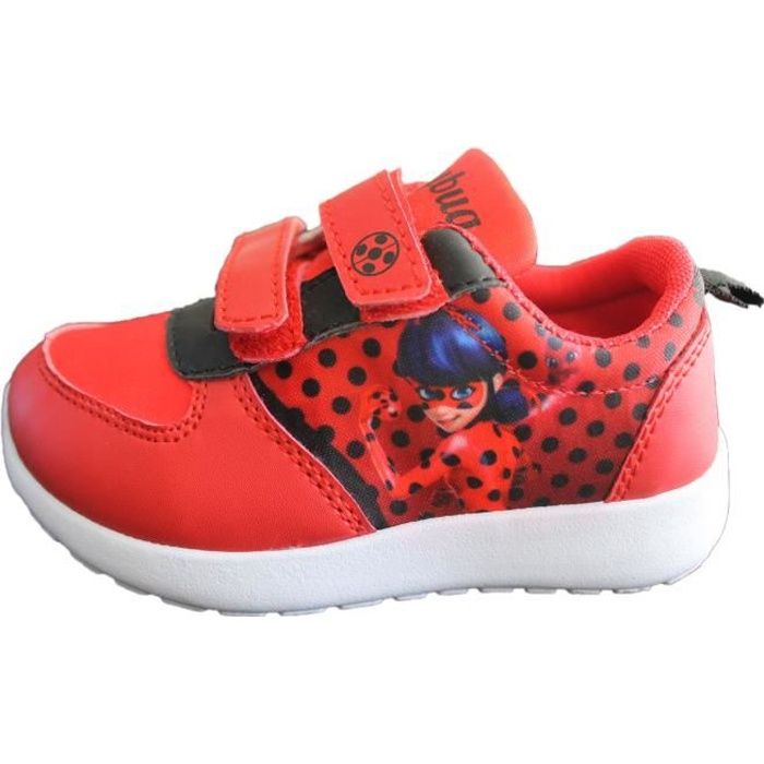 Baskets MIRACULOUS Ladybug Rouge Scratch rouge Cdiscount