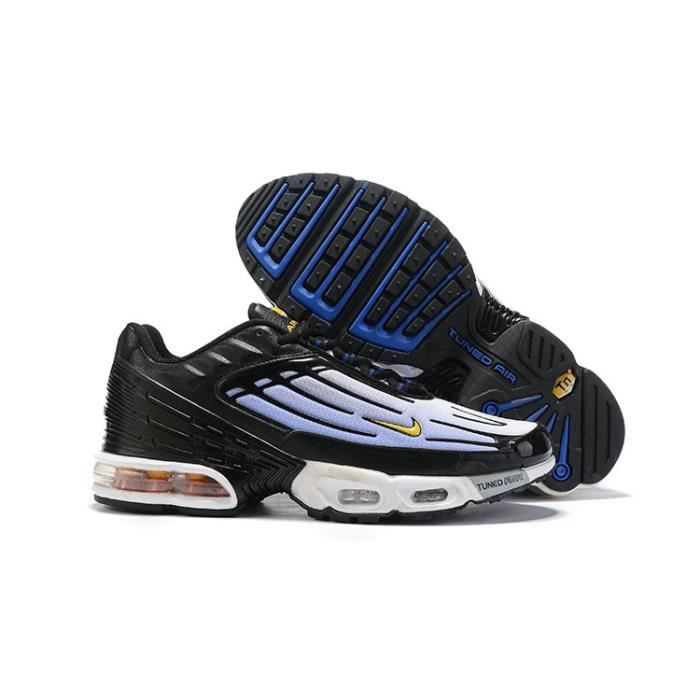 Baskets NIKE AIR MAX TN3 Plus TXT Chaussures running Femme Homme  Entraînement Noir Bleu - Cdiscount Sport