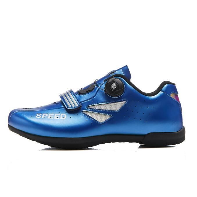 WYUKN Chaussures VTT Homme Cyclisme Route Antidérapantes Respirantes - Noir 44 EU