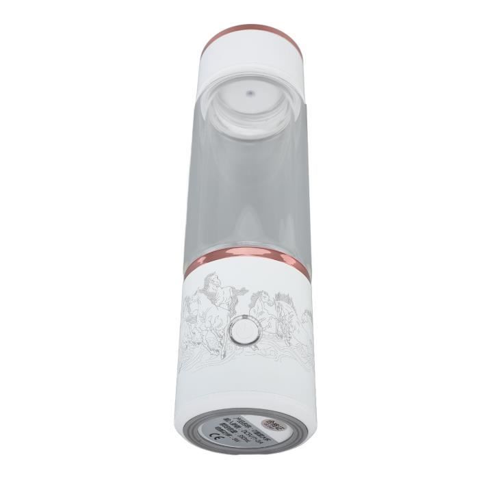 Bouteille D'eau Hydrogène Portable 340 Ml - Rechargeable Avec LED - 5000 PPB