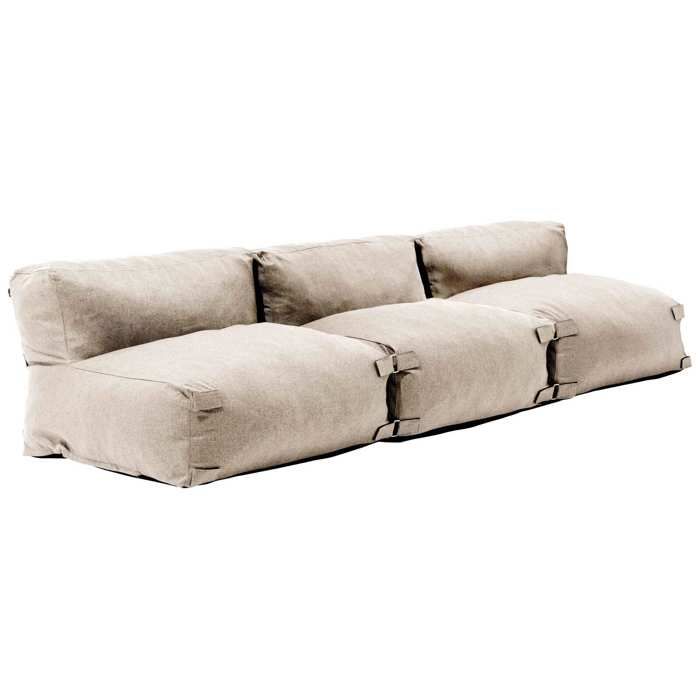 Salon de jardin modulable 3 places beige Mixi Oviala