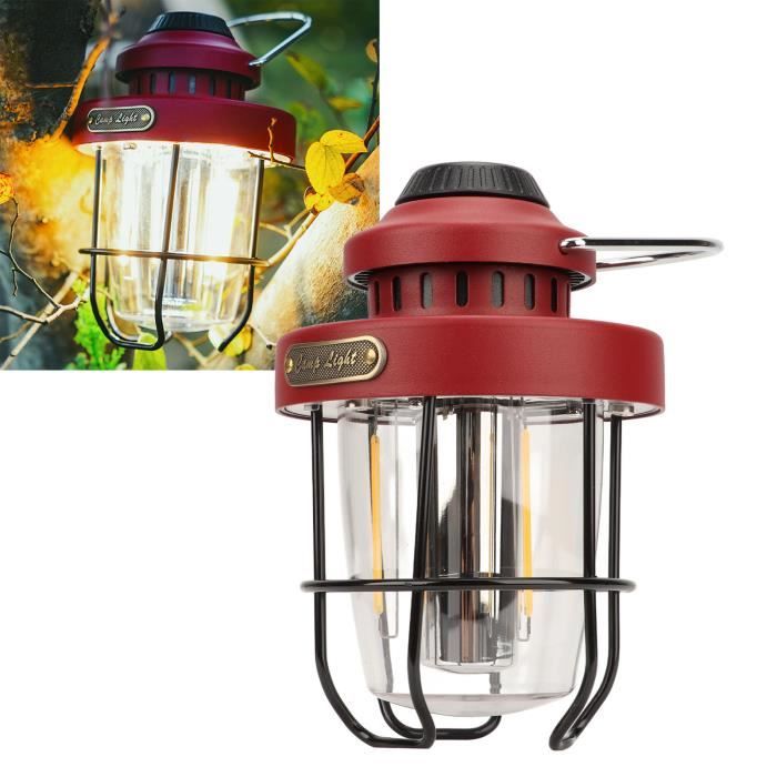 Mini Lanterne de Camping Suspendue, boîte à Piles Suspendue extérieure Lampe de Jardin rétro Interrupteur à Un Bouton pour Jardin randonnée pêche