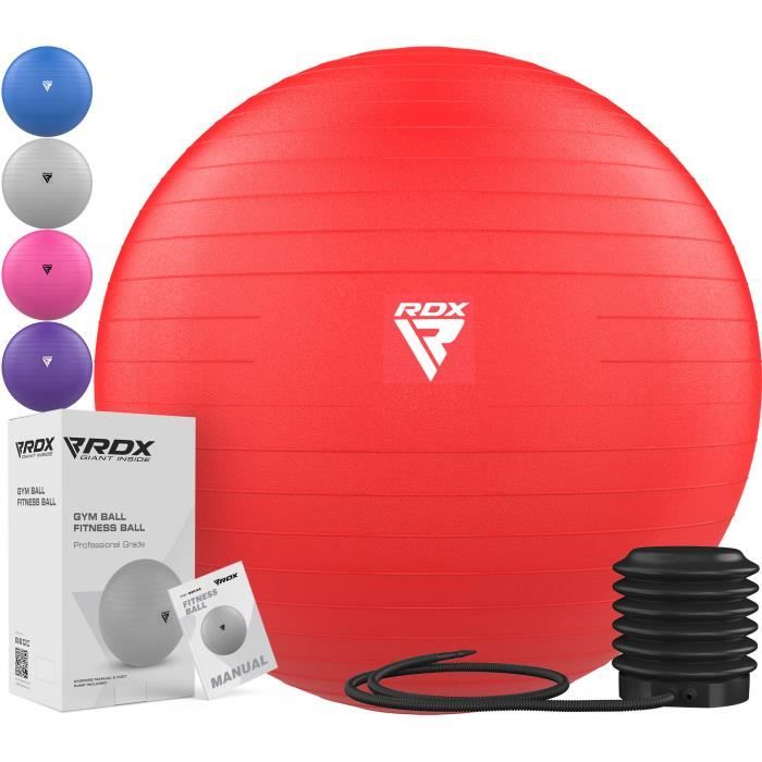Ballon d'exercice RDX de qualité professionnelle pour entraînements intensifs et utilisation quotidienne - Rouge