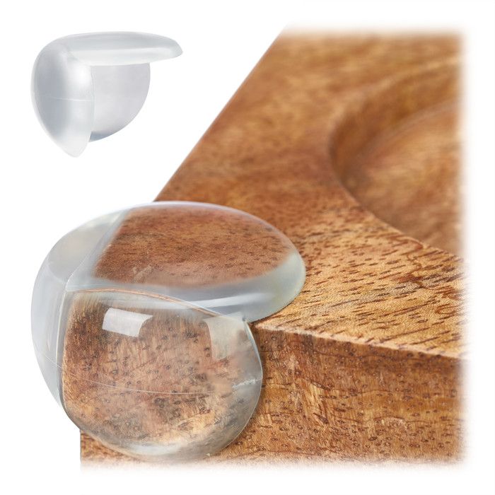 Protection de coins bébé lot de 24 Tampon de rebord pour meuble table PVC à coller transparent