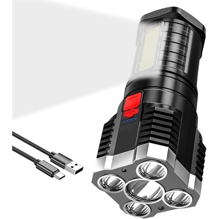 Lampe Torche ANKRA 9000 Lumens Rechargeable - Zoomable 14 Modes étanche IPX6 - Camping