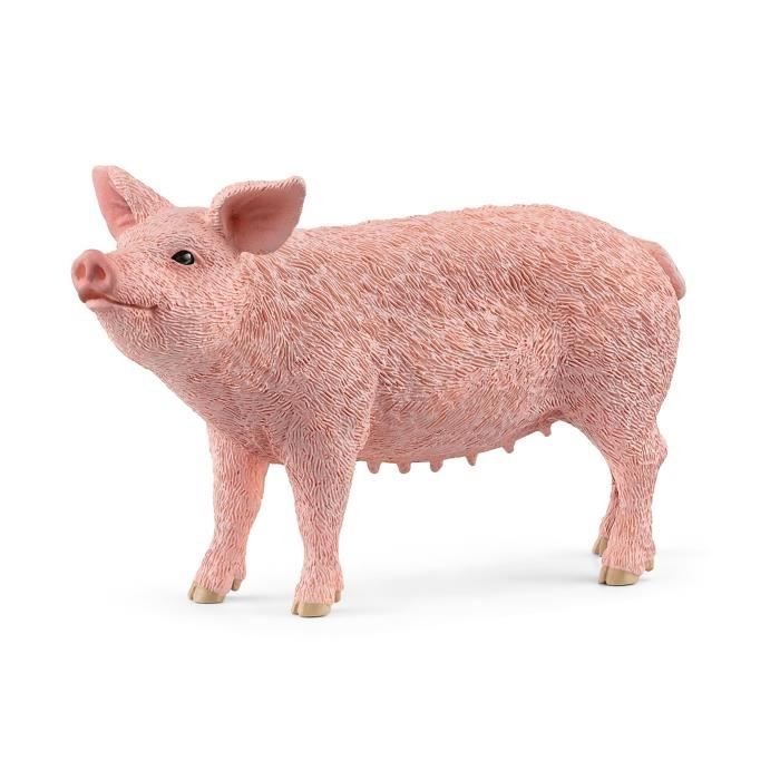 figurine cochon schleich farm world - modèle 13933 - pour enfant de 3 ans et plus