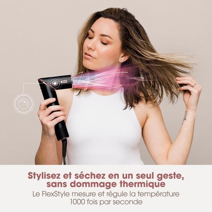 Sèche cheveux Hd424eu 2 En 1 3 Accessoires & Gold Shark