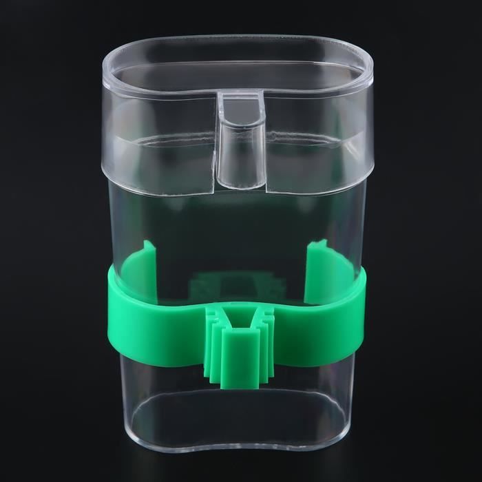 Shipenophy Mangeoire pour perroquets Mangeoire à eau pour oiseaux abreuvoir automatique pour perroquet animalerie accessoire