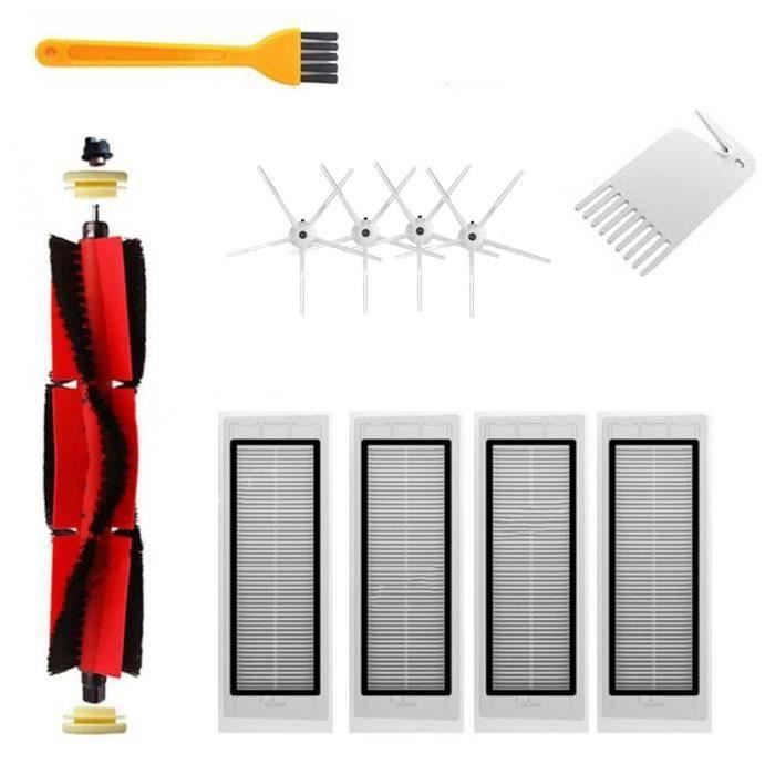 Kit De 17 Pièces De Rechange Pour Robot Aspirateur Roborock S50 S51 S55 S5 S6 - Brosses, Filtres HEPA, Vadrouilles, Accessoires D'entretien