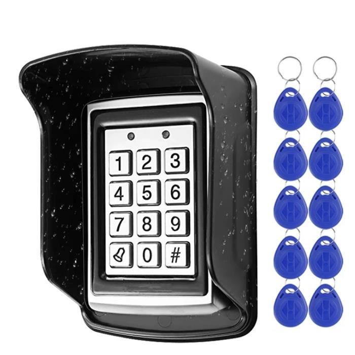 RFID Access Control Keypad Waterproof Cover 10Pcs ID Keychains