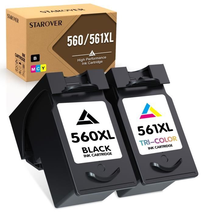 Cartouche compatible pour Canon 560 561 pour CANON Pixma TS5351 Pixma  TS5350 Pixma TS5353 Pixma TS5352 Pixma TS7450 Pixma TS7451 - Cdiscount  Informatique