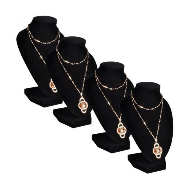 Buste Présentoir à Collier En Bois 25cm - Coco Papaya
