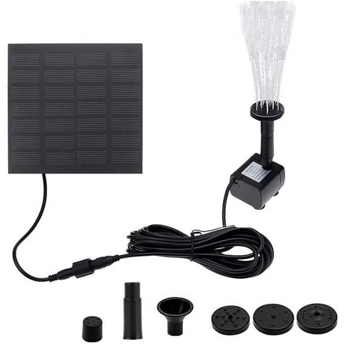 4 SETS POMPE De Bassin Solaire Petite Fontaine Piscine Inoxydable Mini