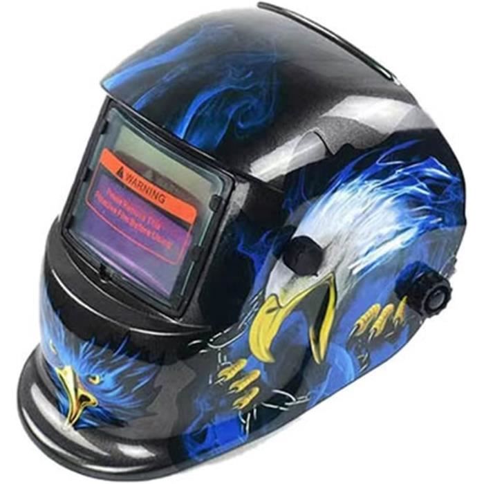 Ejoyous Casque De Soudage Automatique Pirate Rouge - Masque Soudeur DIN 9-13 TIG MIG MMA