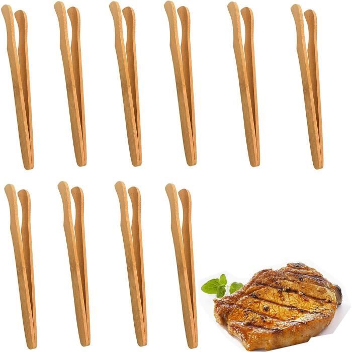 Pince À Toast En Bambou,Pince À Toasts Pince À Pain Grillé, Pince De  Cuisine En Bambou Pour Attraper Les Toast Au Grille Pain[H487] - Cdiscount  Maison