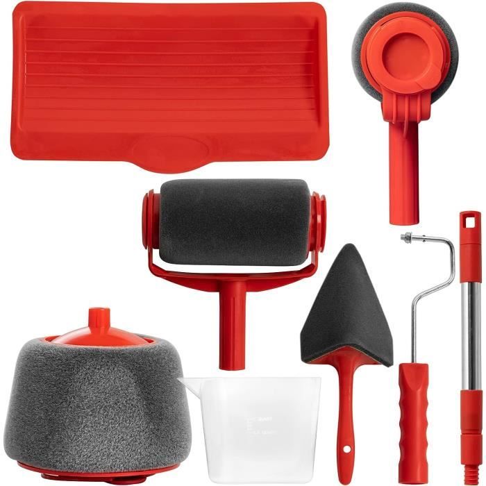 Kit De 51 Pinceaux En éponge Pour Enfants - Formes Variées + Tablier Imperméable - Peinture Créative Et Motricité