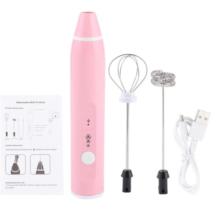 Mousseur À Lait Rechargeable Mélangeur À Café Électrique Batteur À Mousseur À Lait Rechargeable Mélangeur À Café Électrique Batteur À