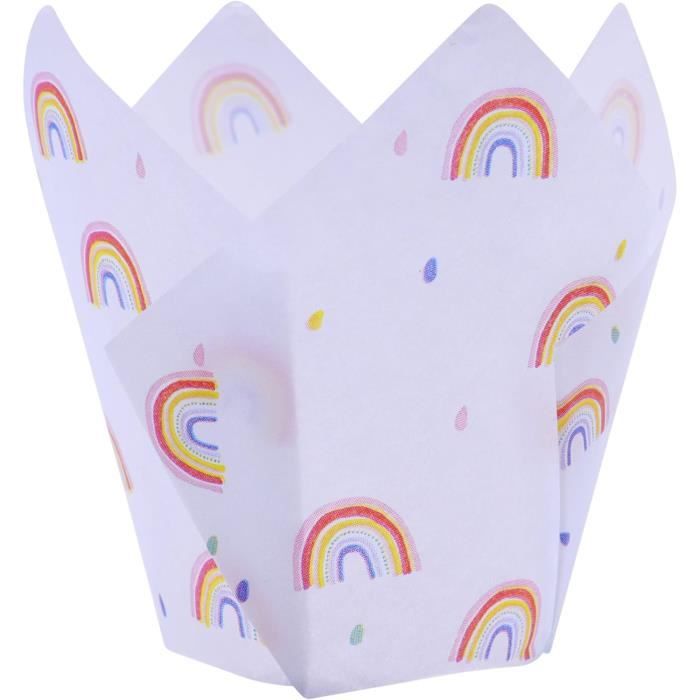 PME Caissettes Muffin Pâques - 24 Pièces Animaux (Lapins, Poules) - Papier Résistant Graisse