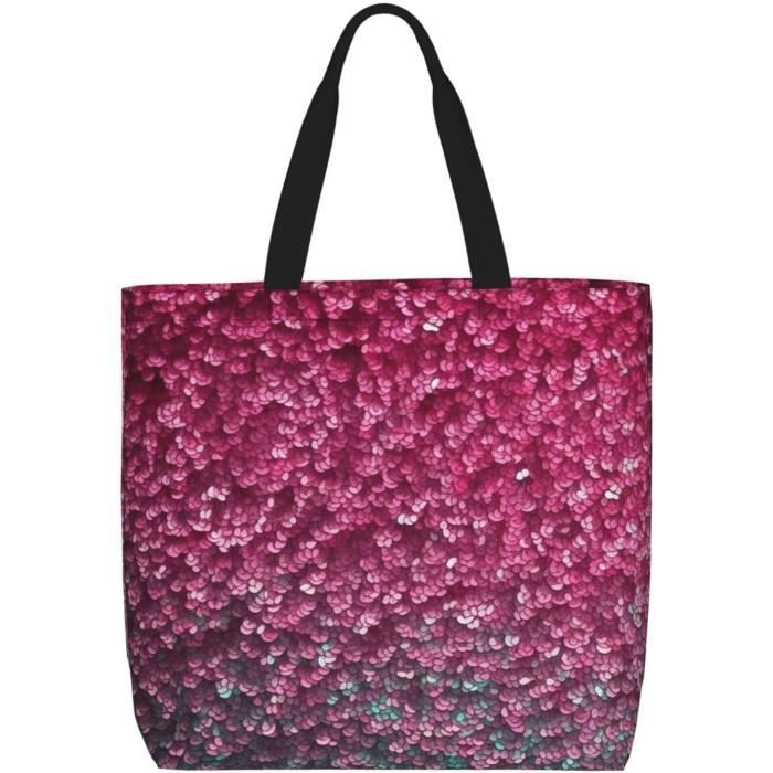 Sac Fourre-Tout 3D Rose Paillet?� Pour Femme, Sac ?? Bandouli?�re D?�contract?� Imperm?�able Avec 