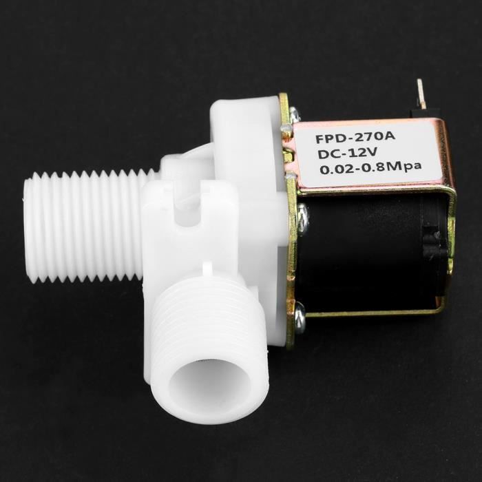 Dilwe Vanne d'entrée d'eau N / C DC 12V DN20 G3 / 4 'Valve